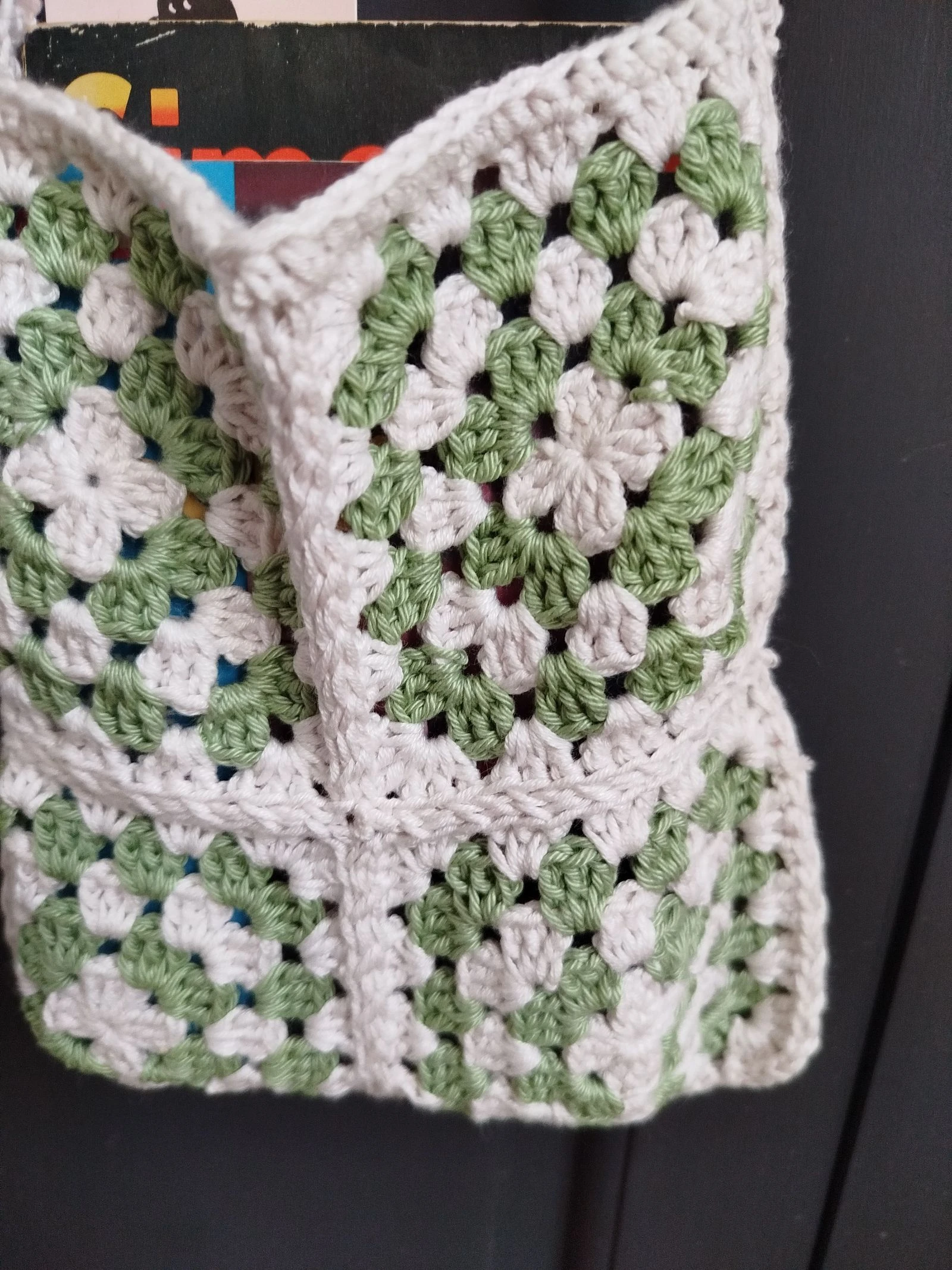 Bolsa quadrada granny square – photo 3